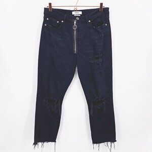 Pistola Nico Distressed Exposed Zipper Jeans